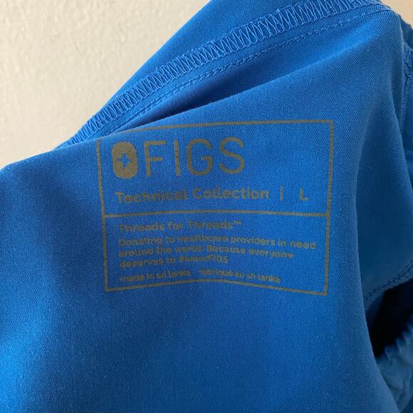 FIGS Men's size Large Royal Blue Tansen Jogger Scrub Pants Uniform Medical - Picture 2 of 9